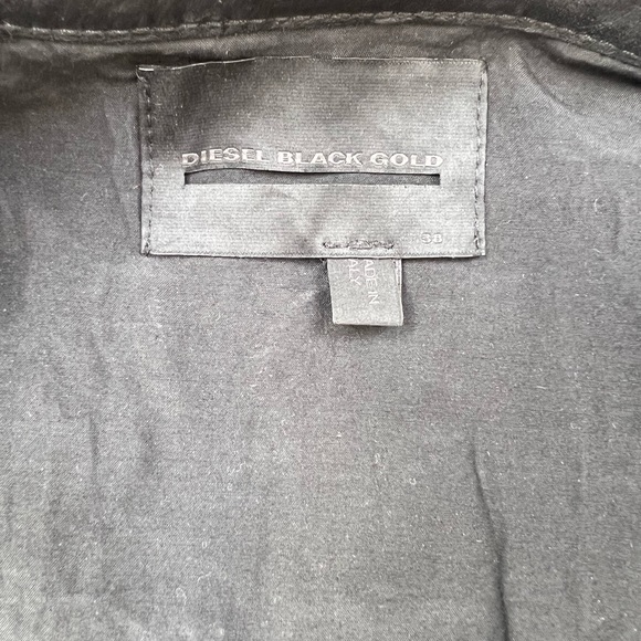 Diesel Black Gold Womens Bomber leather jacket - Picture 3 of 4